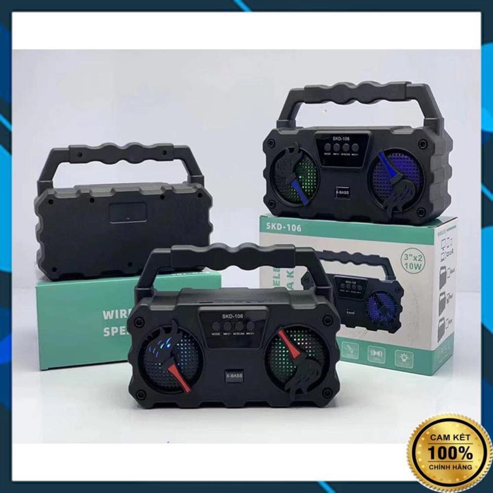 LOA NGHE NHẠC BLUETOOTH TÍCH ĐIỆN SIÊU TIỆN DỤNG - MÃ SKD 106