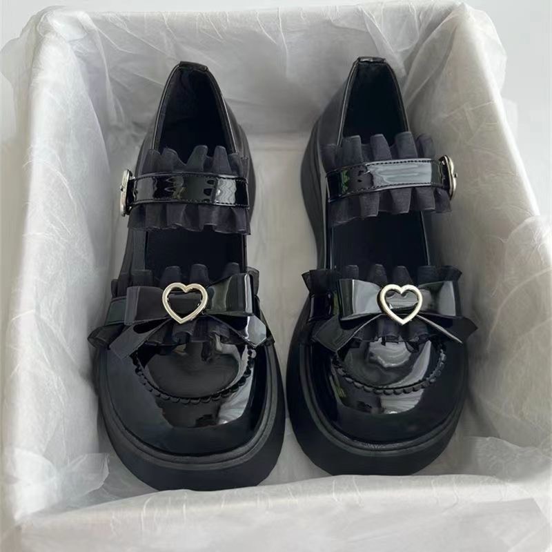 Sẵn Giày Da Đế Dày Phong Cách  Lolita Nhật Bản Dễ Thương Dành Cho Nữ