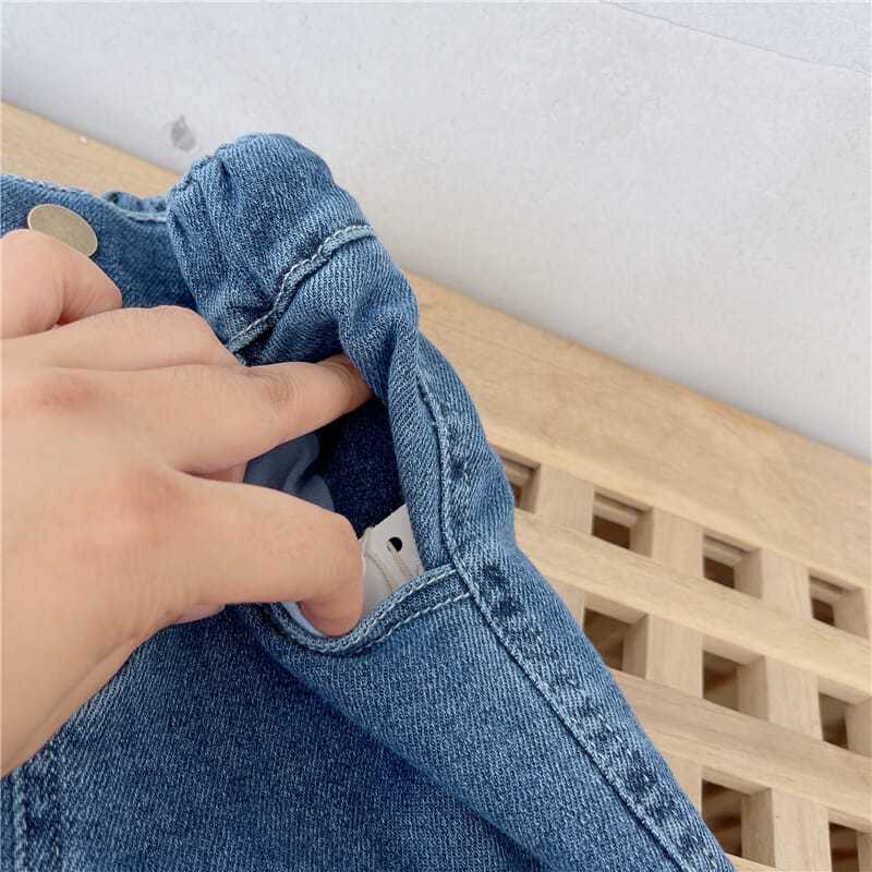 Quần Jean Denim Co Giãn Phong Cách Hàn Quốc Nhật Bản Mới 2022 Cho Bé Gái