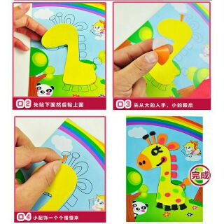 Tranh dán xốp khổ cho bé
