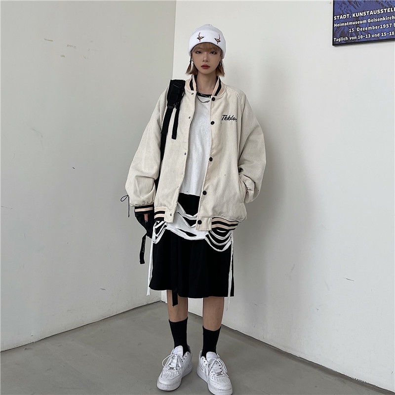 Áo Khoác Nữ,Áo Bomber TIKKER Nam Nữ Chất Nhung Tăm Unisex Freesize | BigBuy360 - bigbuy360.vn