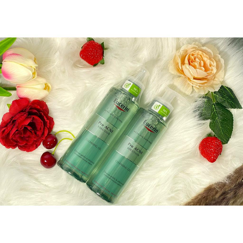 Gel Rửa Mặt Eucerin Pro Acne Cleansing Gel Làm Sạch Dịu Nhẹ Cho Da Nhờn Mụn