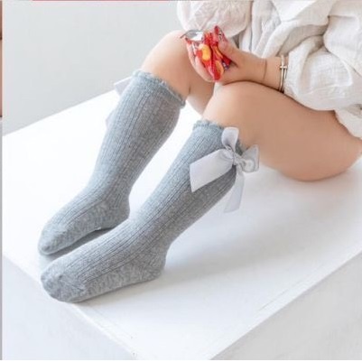 Tất Cao Cổ Chống Trơn Trượt Cho Bé 0-3 Tuổi Có Nơ T92