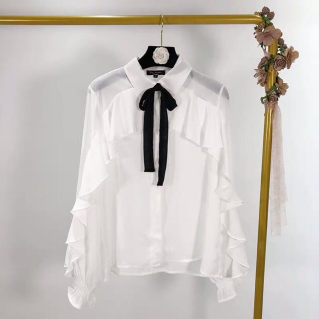 Áo sơ mi H&M kèm nơ cổ