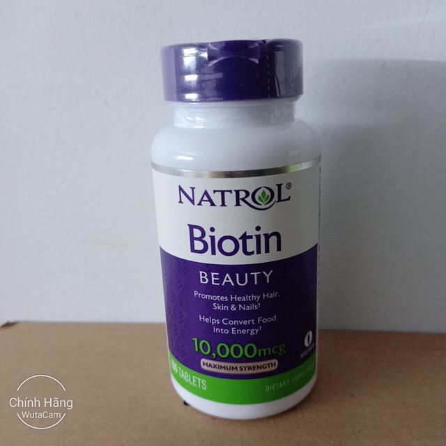 Viên uống Natrol Biotin 1000Mcg Của Mỹ 100 viên
