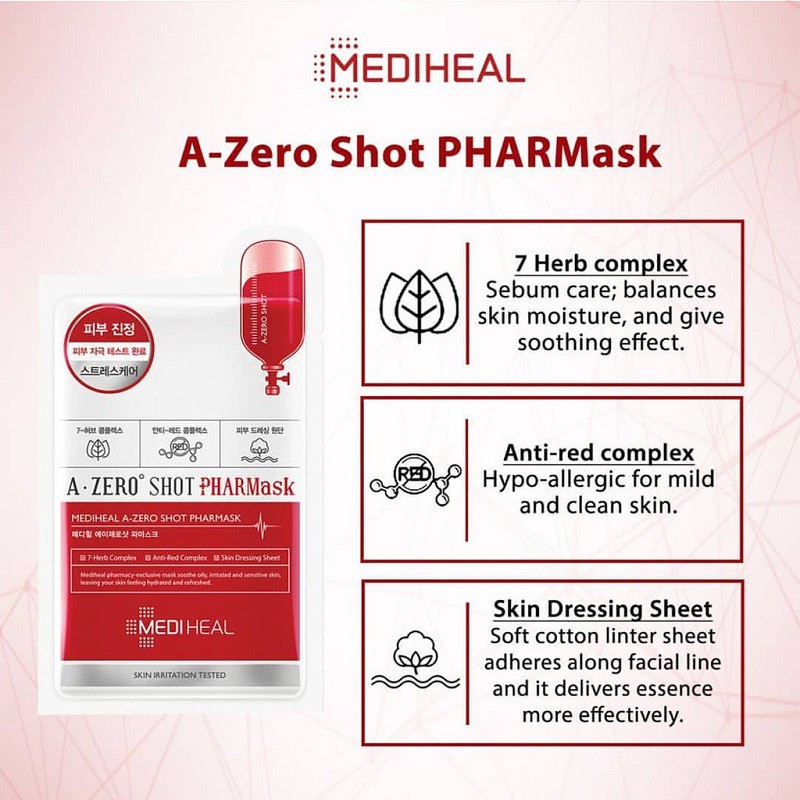 [MEDIHEAL VN] Mặt nạ A - Zero Shot Mediheal A-zero Shot PharMask 25 ml