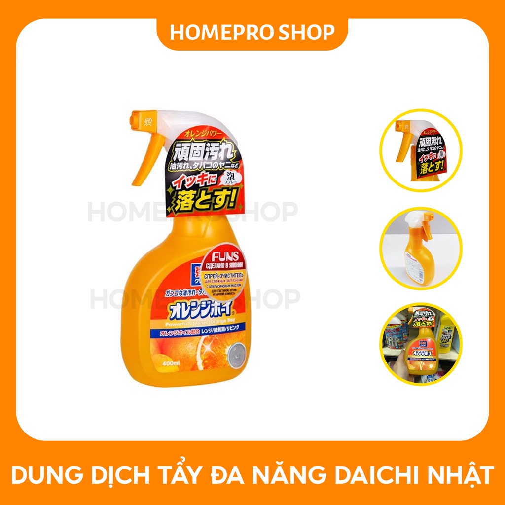 Chai dung dịch tẩy vết bẩn Daichi 400ml