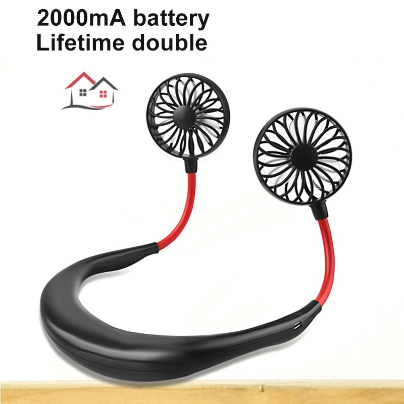 Quạt mini đeo cổ kết nối USB tiện dụng | BigBuy360 - bigbuy360.vn
