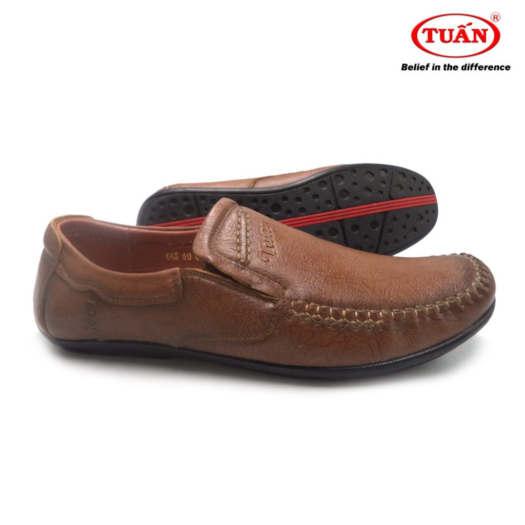 Giày da nam giày lười nam da bò thương hiệu Tuấn GXHU-043