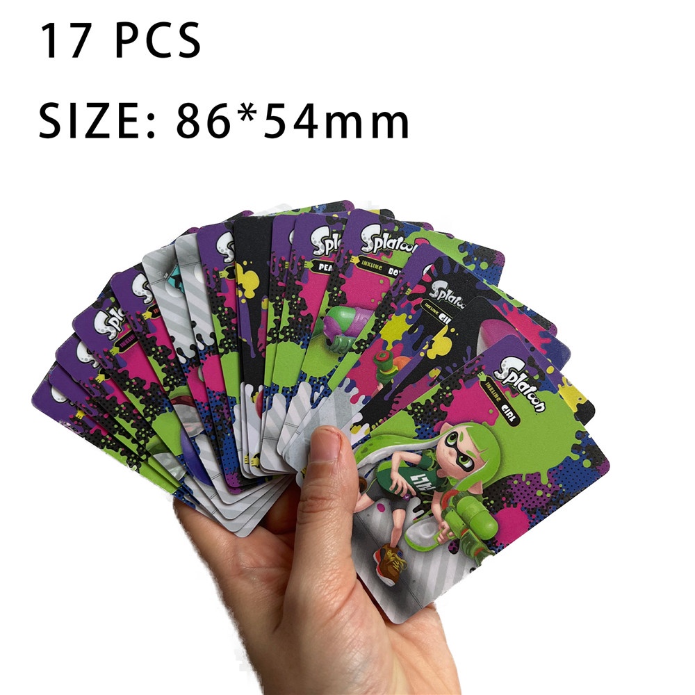 17Pcs Splatoon 3 2 1 Data Collection Ntag215 Tags NFC MiNi or Big Game Amiibo Card For Nintendo Switch Oled NS WiiU 3DS