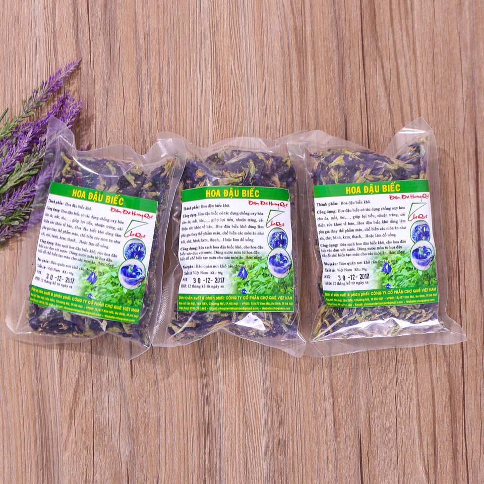 Combo 3 gói 50g hoa đậu biếc khô