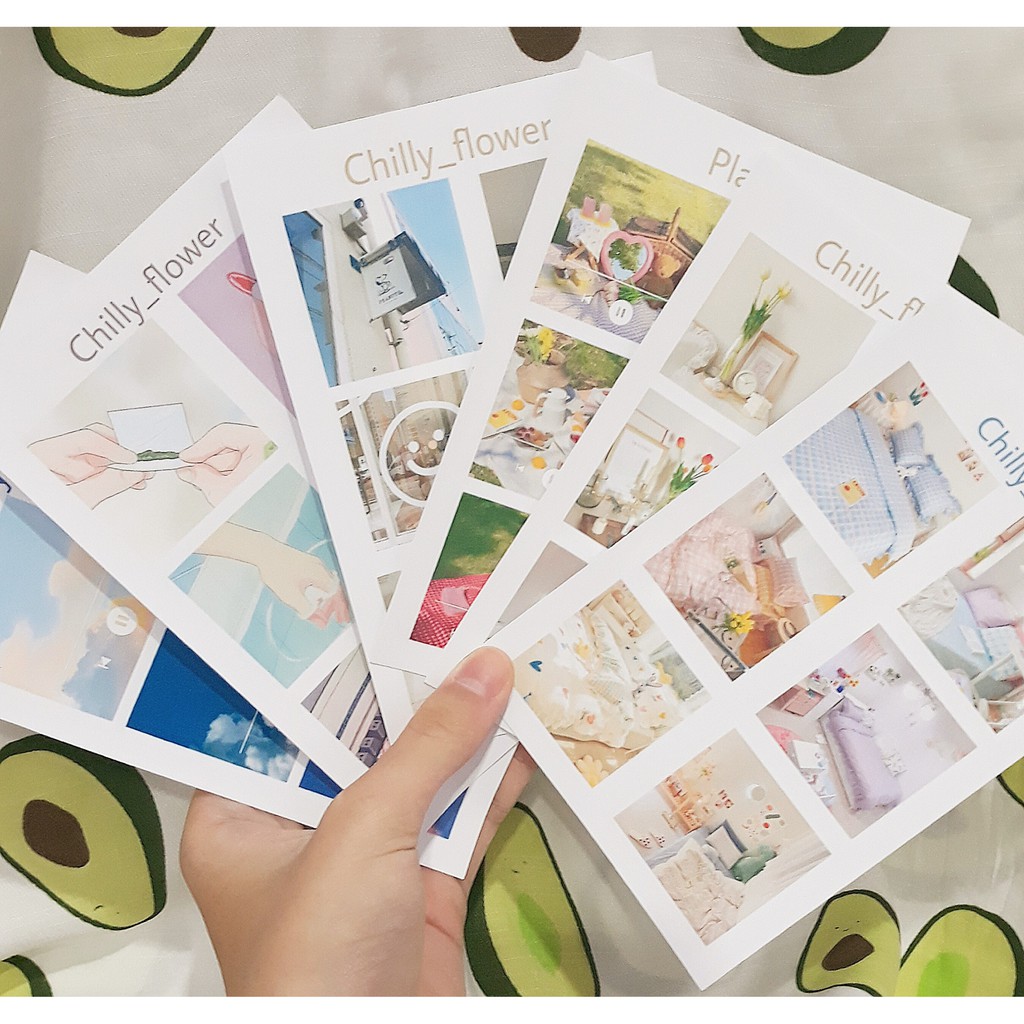 Sticker Tờ Bullet Journal Play List Hình Bầu Trời, Picnic, Decor Phòng,...Dán Trang Trí Sổ Vở