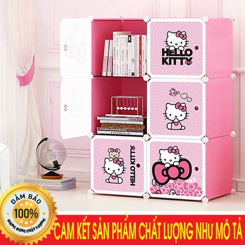 Tủ nhựa lắp ghép 6 ngăn ( hàng giá sốc)