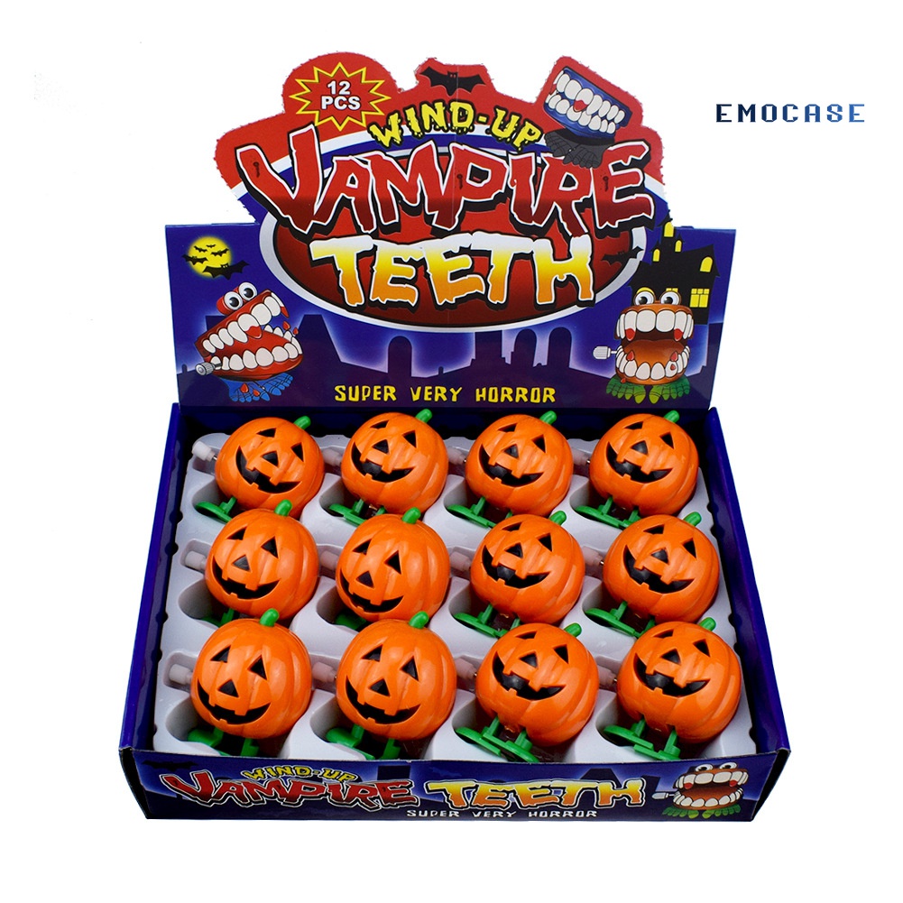 Đồ Chơi Lên Dây Cót Hình Bí Ngô Mặt Cười Vui Nhộn Cho Bé