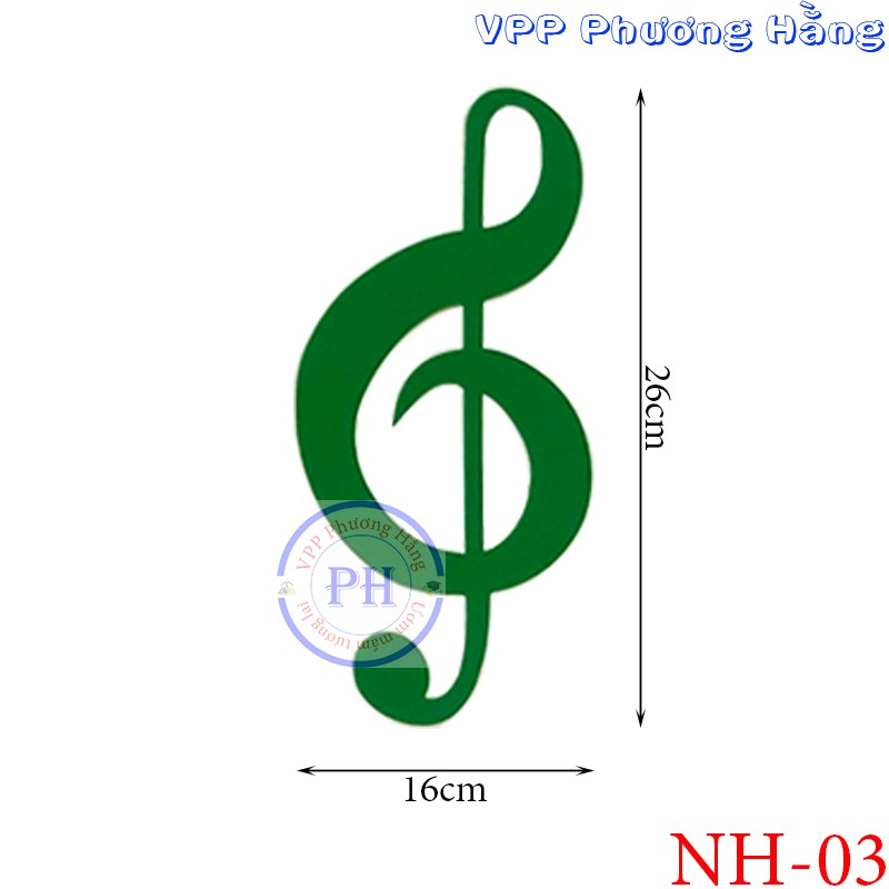 Bộ nốt nhạc xốp - trang trí góc âm nhạc mầm non