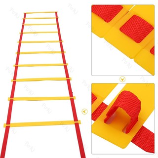 Thang dây thể thao tập luyện thể lực bóng đá 3m 6thanh, nâng cao sức khỏe, thể lực và tầm vóc - POKI