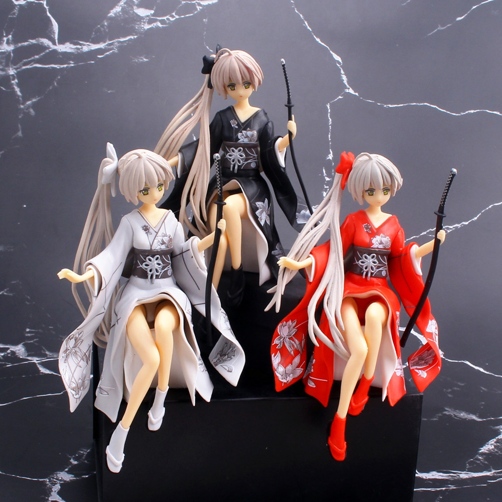 3 Types Anime Kimono Yosuga No Sora Kasugano Sora PVC Action Figure Collect Figurine Toy Gift