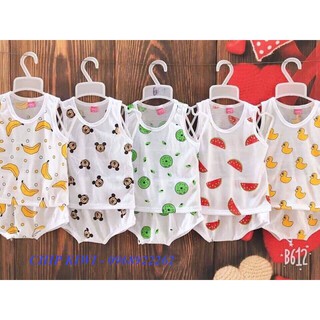 Hàng loại 1 - set 5 bộ chip kiwi cotton 2 chiều