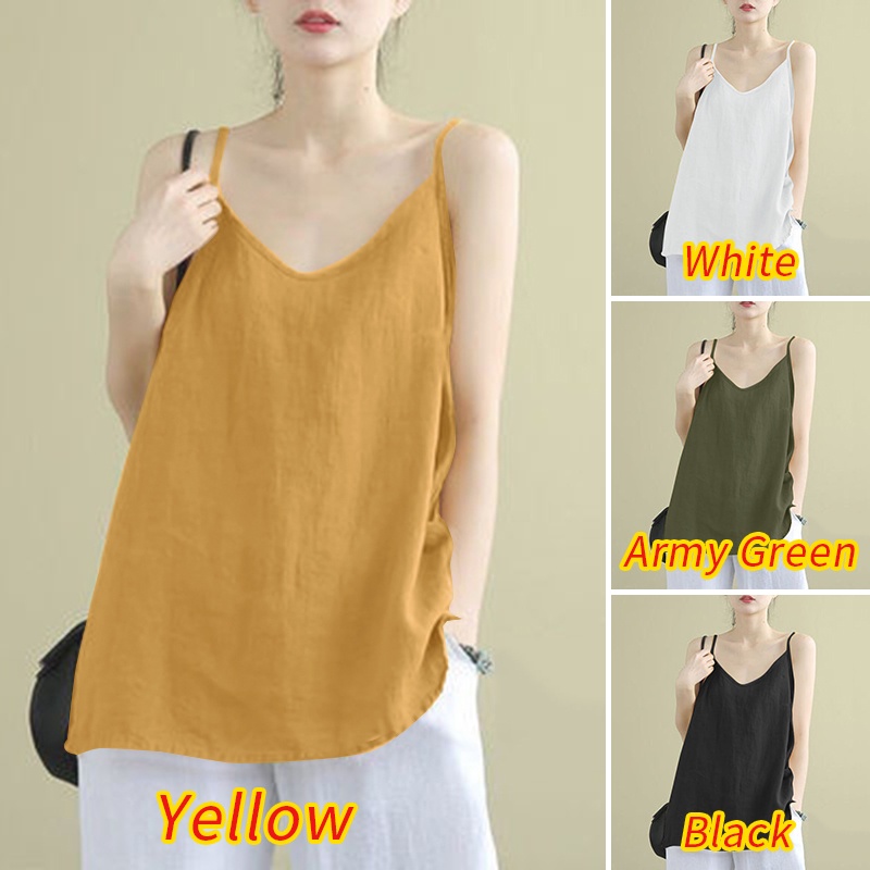 Áo thun nữ Zanzea không tay thời trang Hàn Quốc cá tính