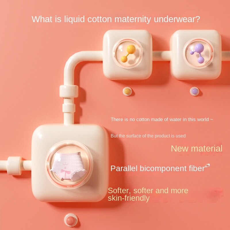 Ankexin Băng vệ sinh  Quần Lót Vệ Sinh Bằng Cotton Dạng Lỏng Lâu Trôi 360 Độ An Toàn Cho Phụ Nữ Mang Thai °Ngăn Chặn Rò Rỉ Bên