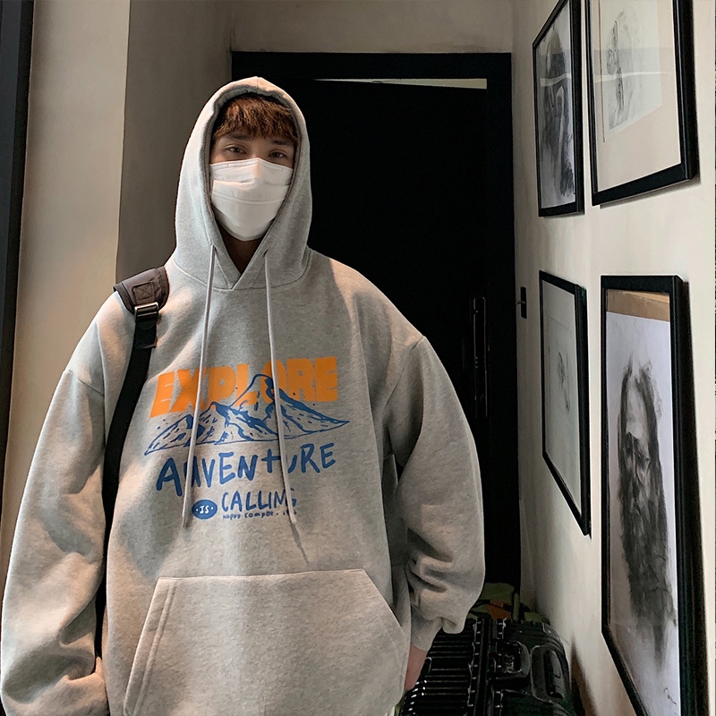 Áo hoodie dài tay in hình dê thiết kế mới thời trang mùa xuân thu dành cho nam