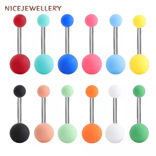 1 Khuyên Rốn Bằng Thép Không Gỉ Đính Hạt Acrylic Nhiều Màu Cá Tính