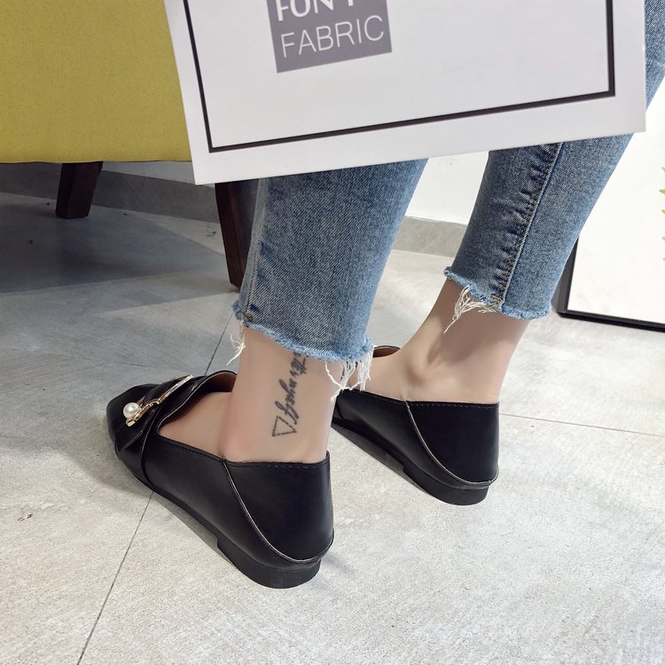 Giày Lười Đế Bằng Đính Ngọc Trai Xinh Xắn Dành Cho Nữ | BigBuy360 - bigbuy360.vn