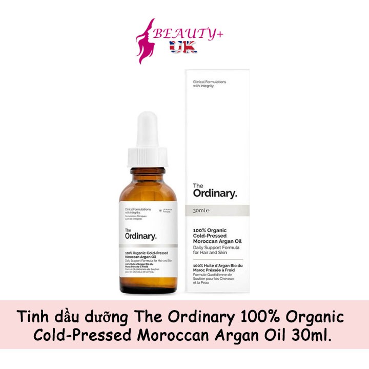 Tinh dầu dưỡng The Ordinary 100% Organic Cold-Pressed Moroccan Argan Oil 30ml