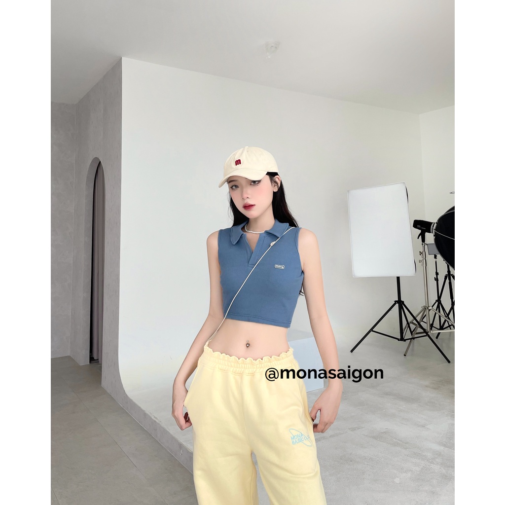 Áo croptop polo MONÁ - PERRY