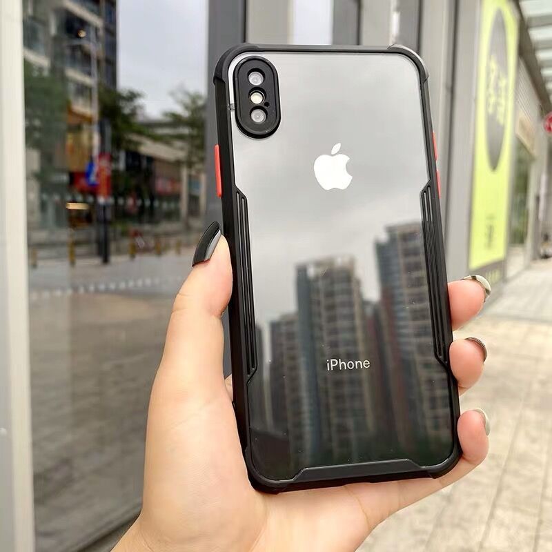 Ốp Lưng Iphone 7 Plus/8plus/xr/xs max/11 pro/11pro max/12 mini/12 pro/12Promax Chống Sốc Lưng Trong suốt GCIP03 | GuCase