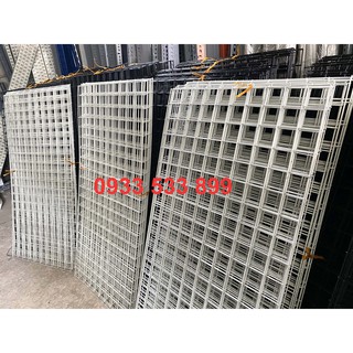 Lưới sắt 1mx1m sơn tĩnh điện treo đồ, treo phụ kiện cài móc - Khung Lưới Treo Tay Cài