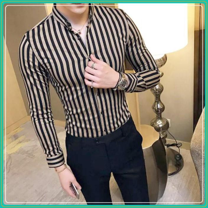 [ÁO GẤP HỘP ĐẸP]Áo sơ mi - Áo sơ mi nam đẹp - Chất liệu lụa mềm mịn, kiểu dáng slimfit trẻ trung, thanh lịch, tôn dáng | BigBuy360 - bigbuy360.vn