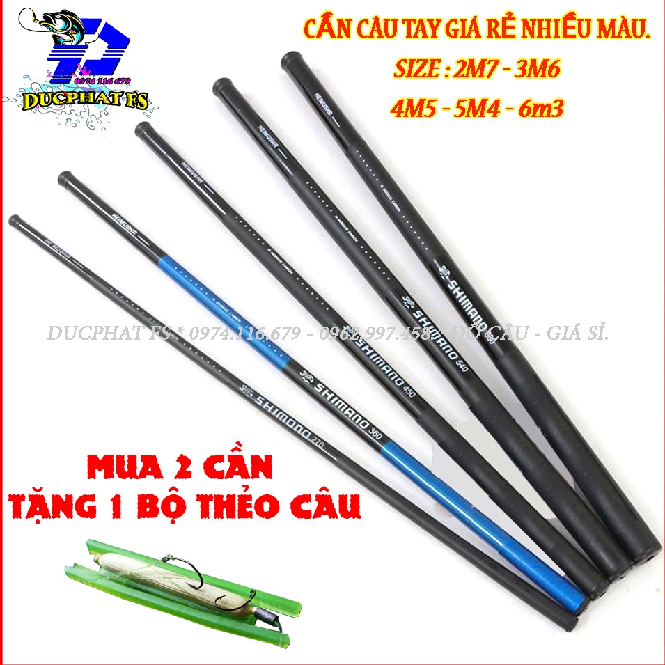 CẦN CÂU TAY SHIMANO, DAIWA, { MUA 2 CẦN TẶNG 1 THẺO CÂU } CẦN CÂU TAY GIÁ RẺ.