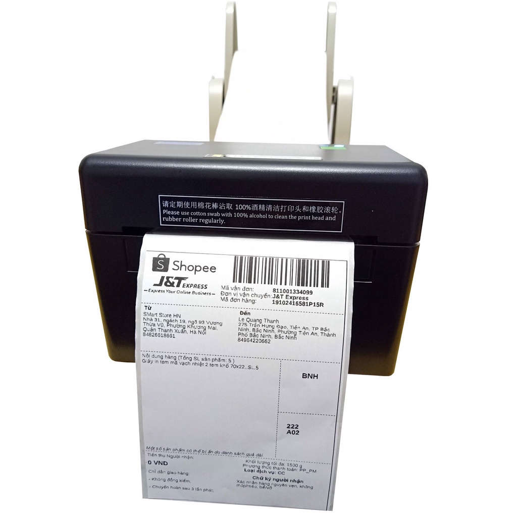 Giấy in nhiệt Dạng Tệp 100*150mm  A6 giấy FASSON Tệp 500 tem