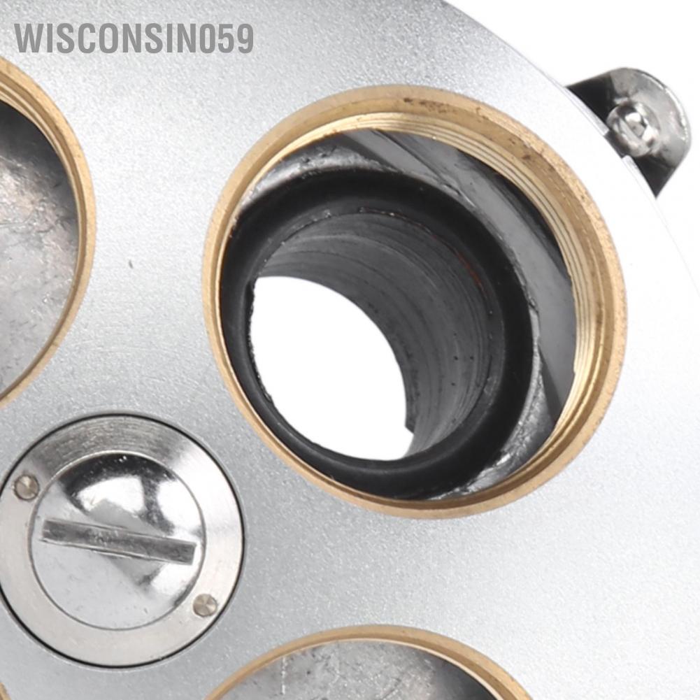 Wisconsin059 RMS 4‑Hole Objective Lens Adapter Revolving Nosepiece Biological Microscope Accessory