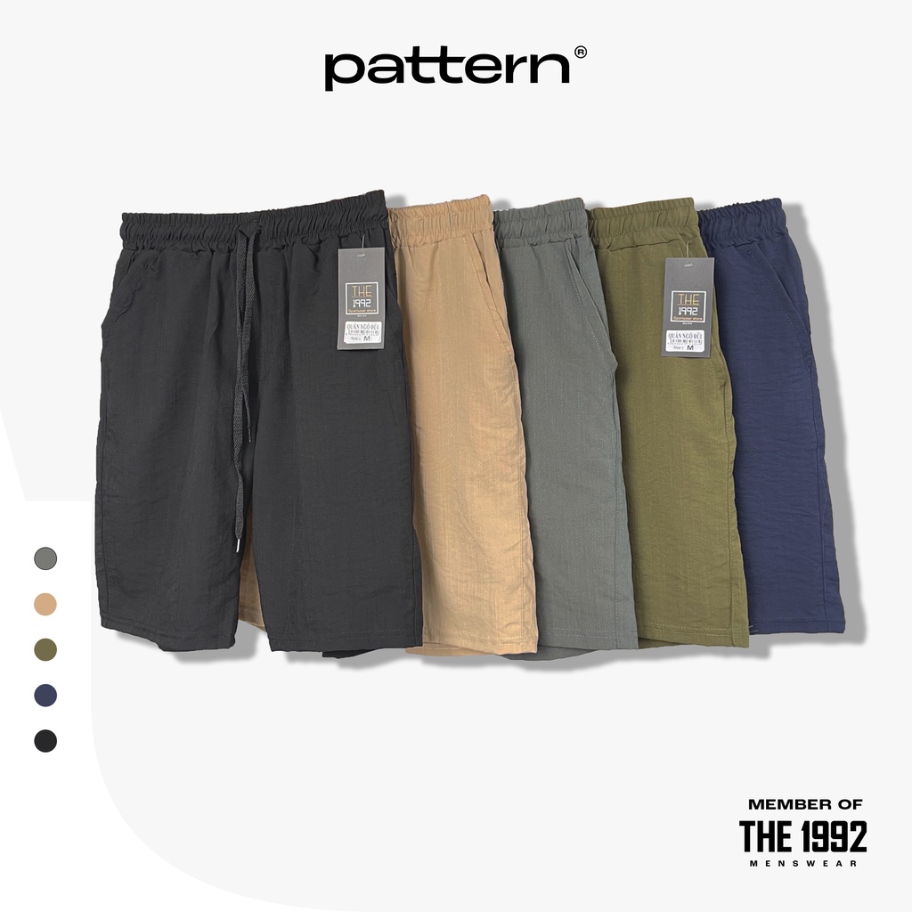 Quần Đùi Nam THE 1992 Vải Đũi Quần Short Nam LINEN 5 Màu BASIC Đủ Size 45 - 85Kg