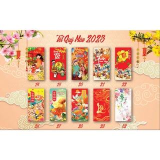 Sỉ 10 bao lì xì  Tết 2023 (được chọn mẫu)