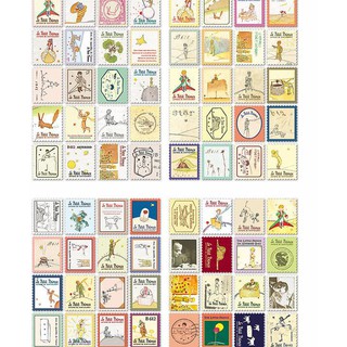 Sticker tem vintage cực xinh set 4 tờ