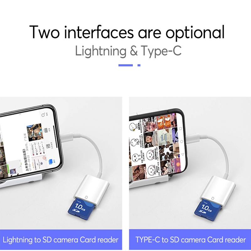 Đầu Đọc Thẻ Nhớ Sd Sang Lightning Cho Iphone Ipod