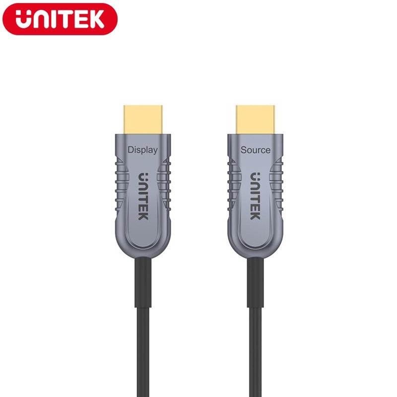 Cáp HDMI 2.1 sợi quang 8K@60Hz 48Gbps (Hỗ trợ PS5 4K@120Hz) UNITEK C11028DGY Chính Hãng,dài 10 Met