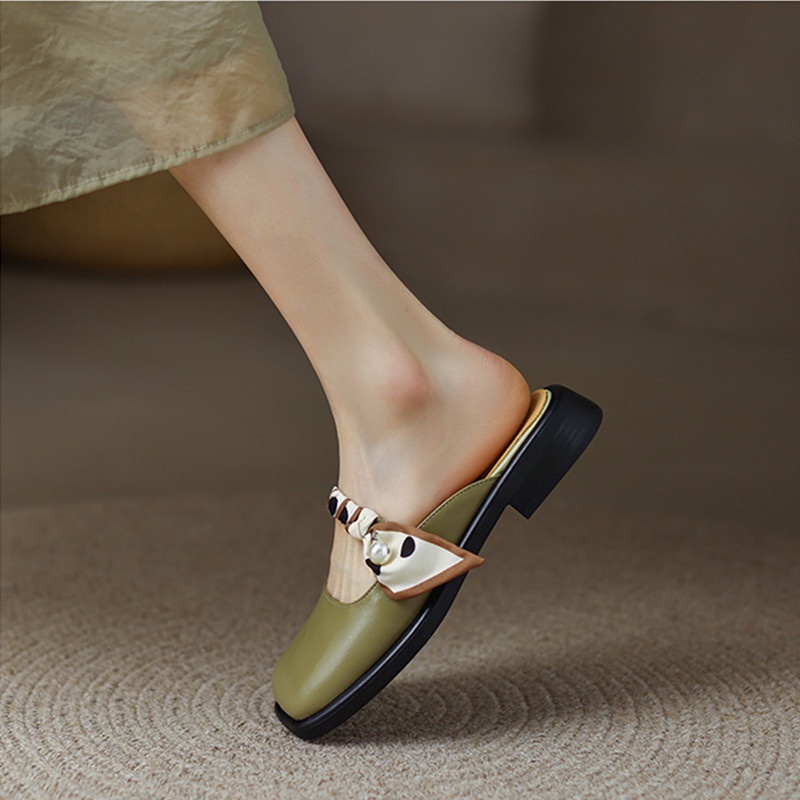 Dép bít mũi IELGY đế dày thời trang pháp cho nữ