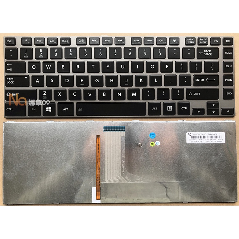 Bàn phím máy tính xách tay Toshiba Toshiba Satellite P840 P840T Đèn nền US
