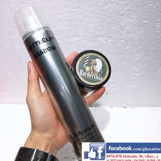 Combo sáp vuốt tóc barbershop và gôm xịt tóc butterfly 320ml