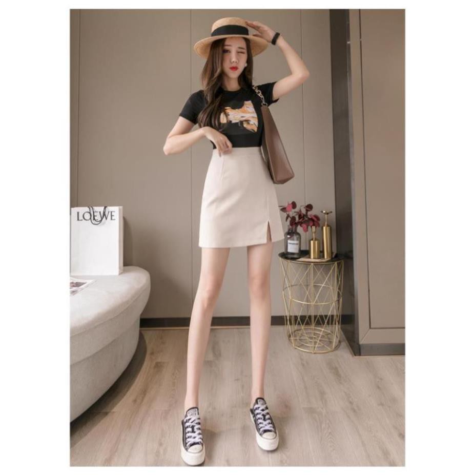 Chân Váy Công Sở, Chân Váy Chữ A Có Kèm Quần Trong Váy Ngắn Xẻ Tà Phong Cách Trẻ Trung Trang Cao Cấp Selena | BigBuy360 - bigbuy360.vn