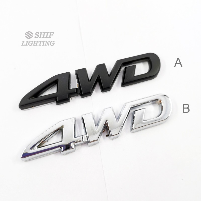Miếng dán Logo 4wd bằng kim loại trang trí độc đáo dành cho xe hơi Toyota Rav4