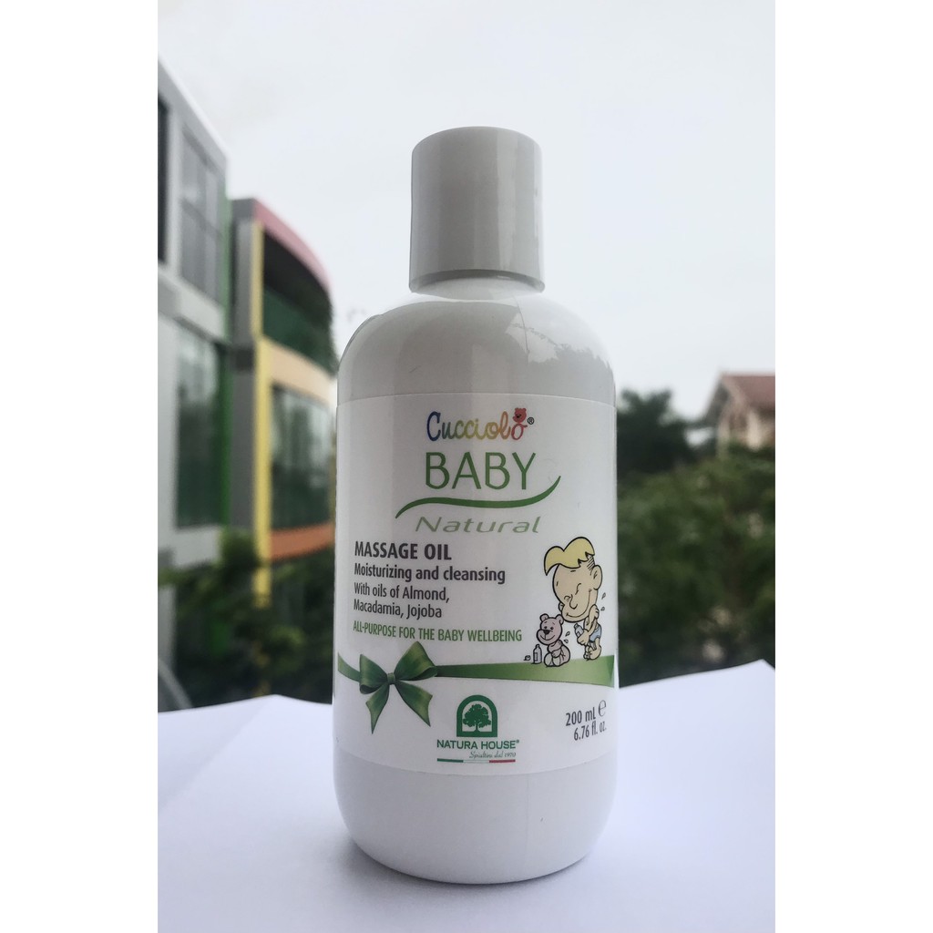 Dầu dưỡng massage cho bé Cucciolo 200ml