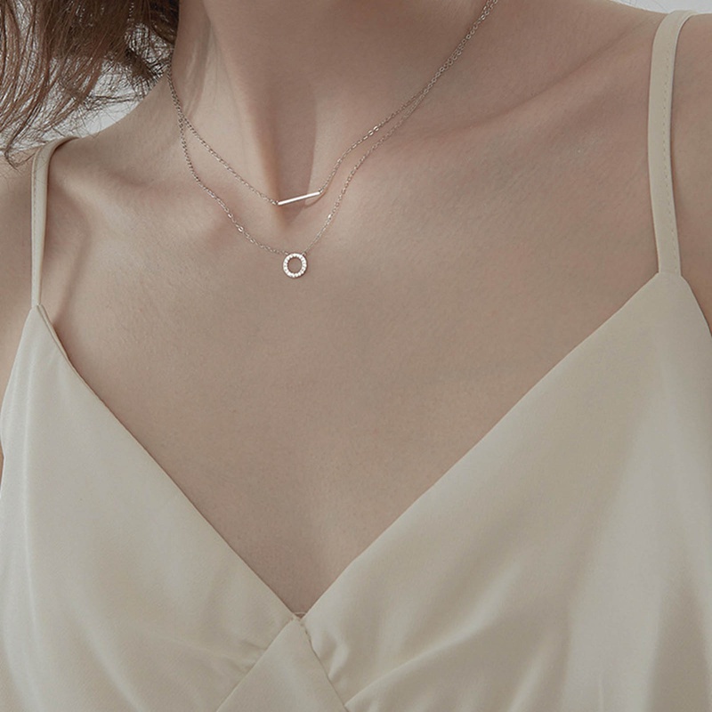 YGT Vòng cổ hai lớp thiết kế đơn giản cá tính hợp thời trang cho nữ