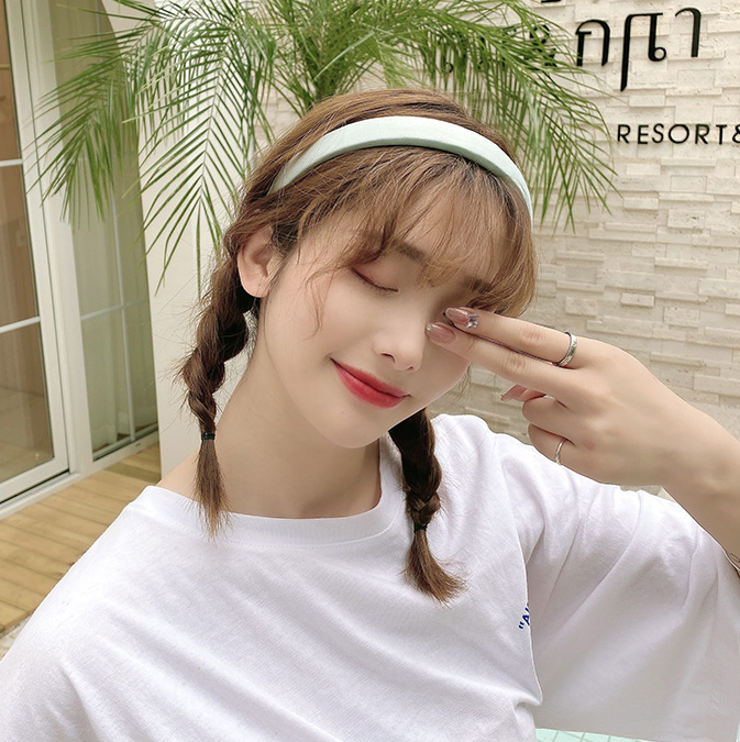 Băng đô băng đô vải màu Hàn Quốc Kẹp tóc Phụ kiện tóc