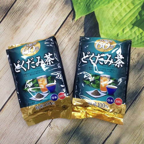 [Có sẵn] Trà diếp cá giảm mụn Dokudami Tea dạng túi lọc 180g Orihiro - 60 gói nhỏ (Made in Japan)