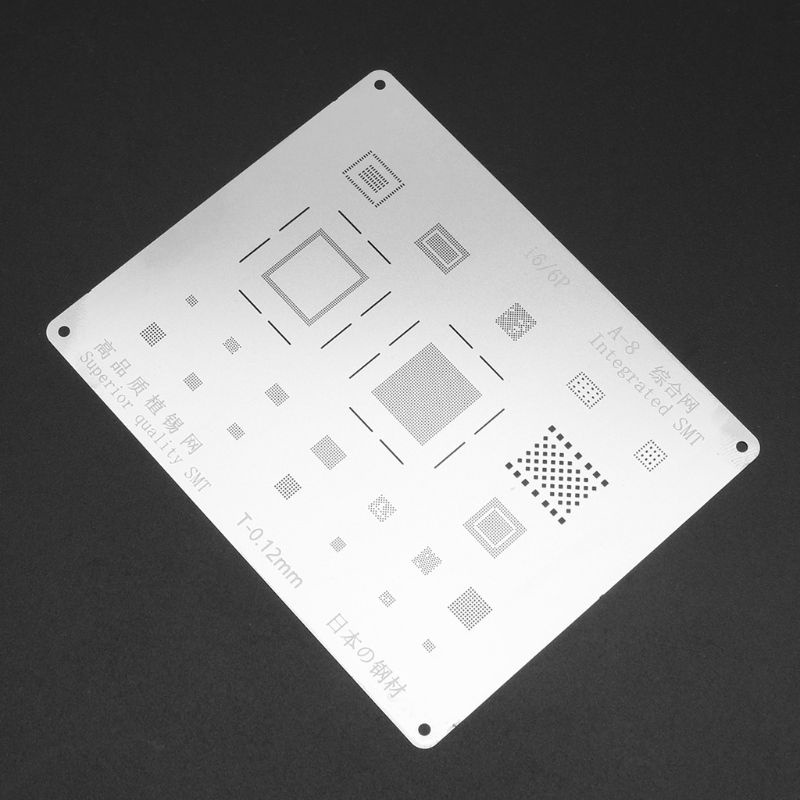 lucky* A8 CPU Planting Tin Mesh BGA Reballing Stencil Template for iPhone 6/6Plus